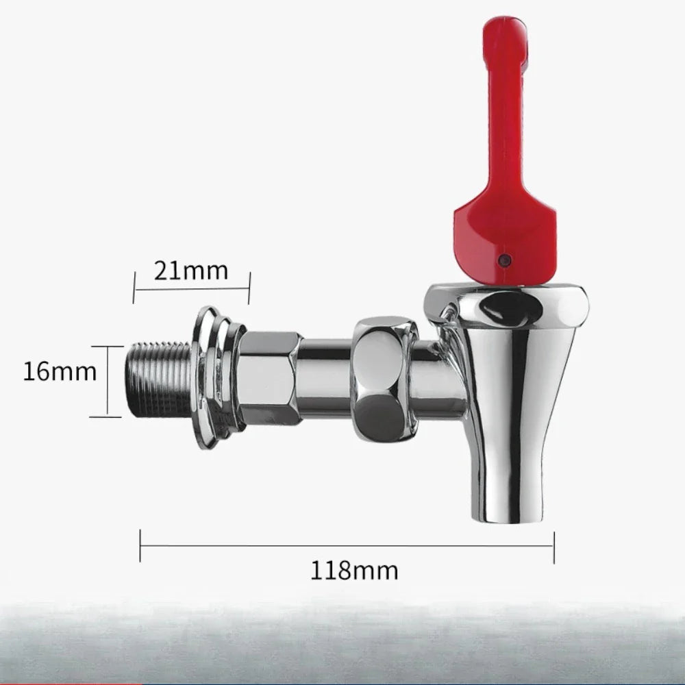 Brass Replacement Spigot for Beverage Dispensers & Drink Jars
