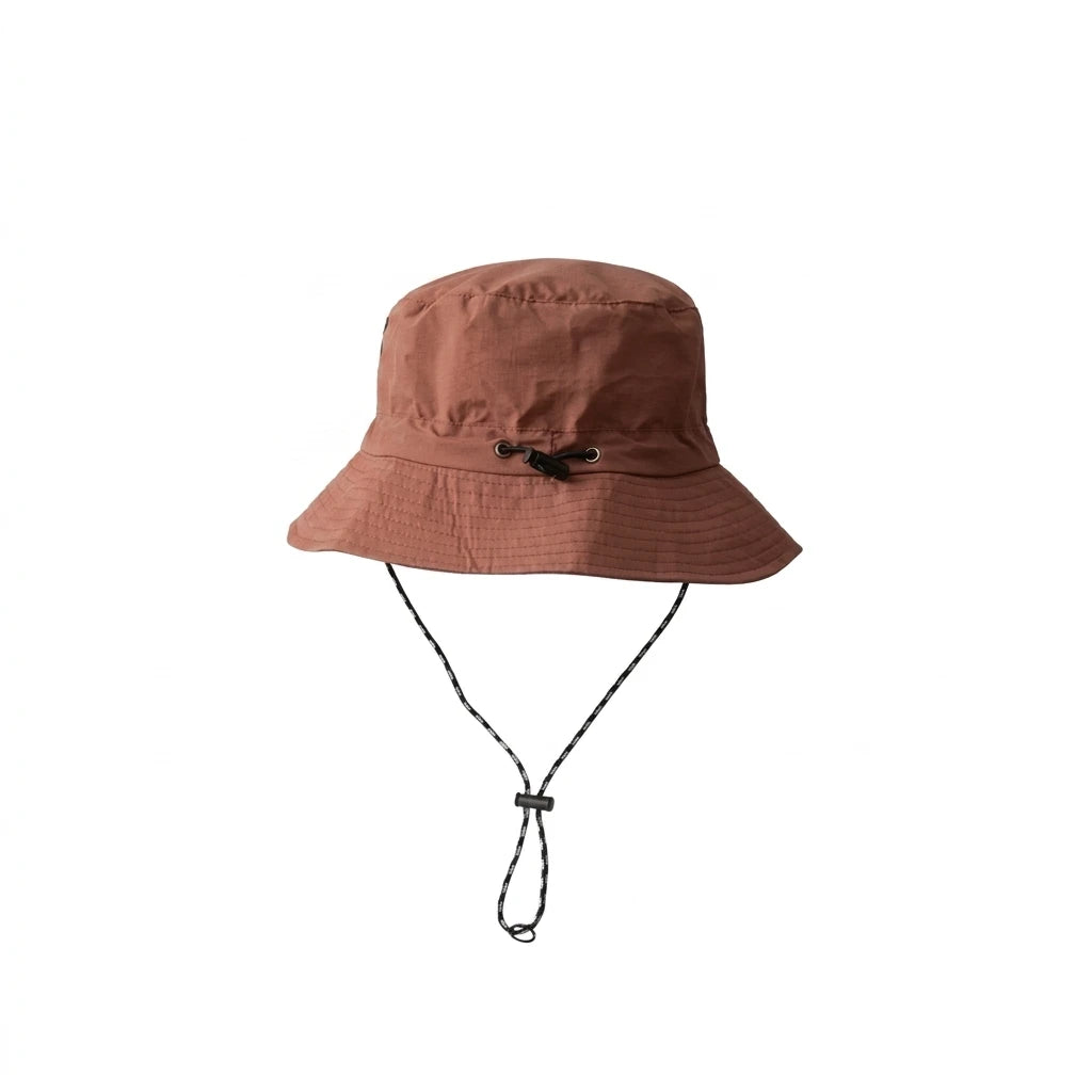 Men's Waterproof Quick-Dry Foldable Sun Hat for Outdoor Hiking and Travel Peaceful Pleasures Health and Wellness Brick red
