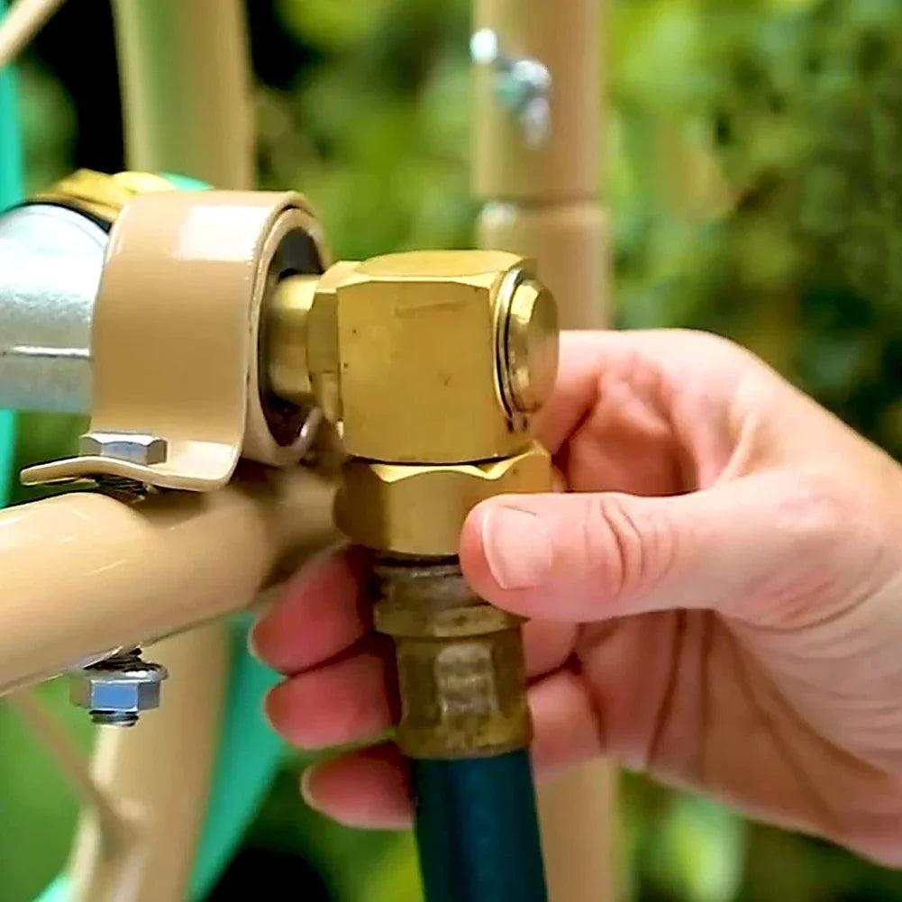 Brass Garden Hose Adapter – Swivel Connector, Easy Install Peaceful Pleasures Health and Wellness