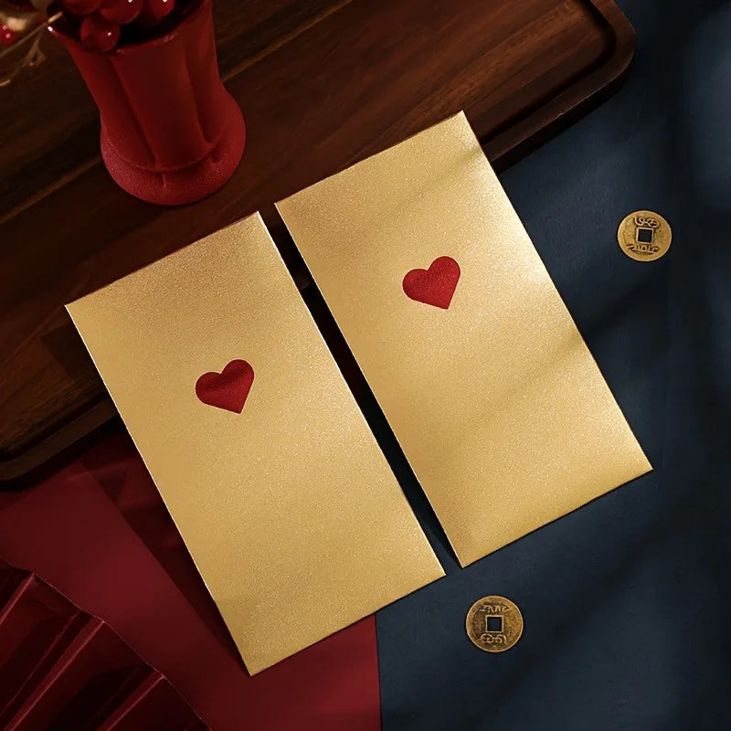 8-Pack Red Envelopes Love Pattern – Valentine's & New Year Gift
