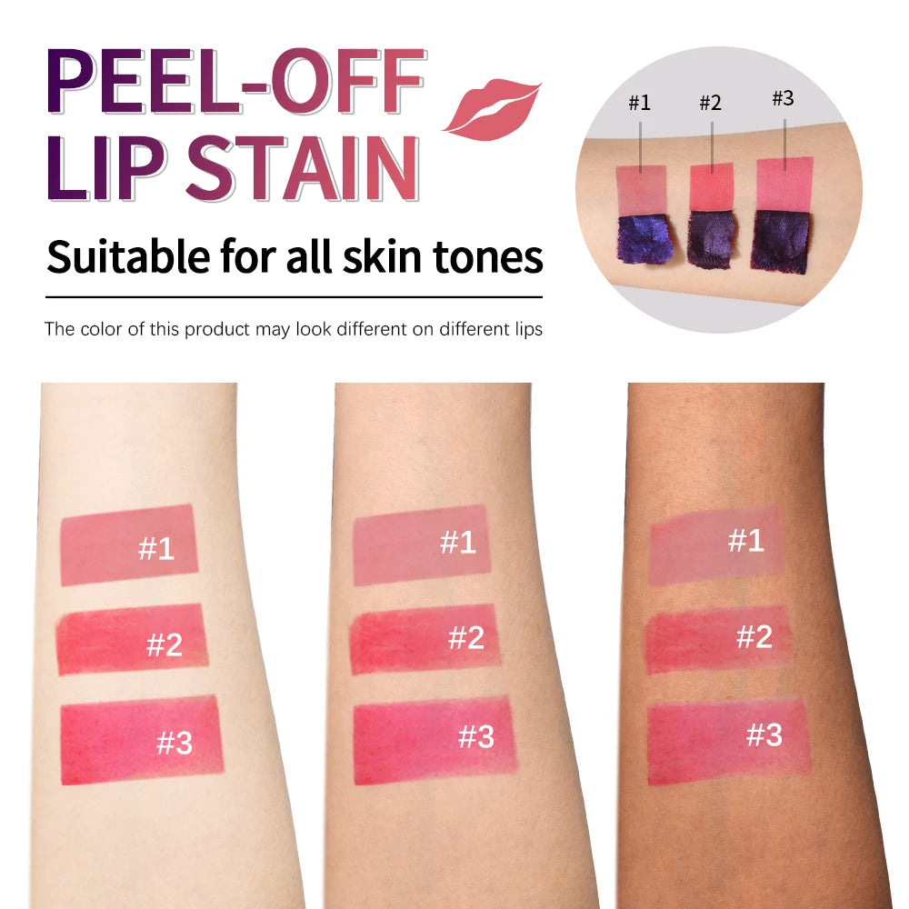 Waterproof Peel Off Lip Stain Tattoo Tint Long Lasting Matte Lip Gloss Lipstick Cosmetics Matte Peaceful Pleasures Health and Wellness