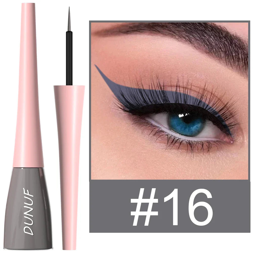 DUNUF Waterproof Liquid Eyeliner – Smudge-Proof, 8+ Colors