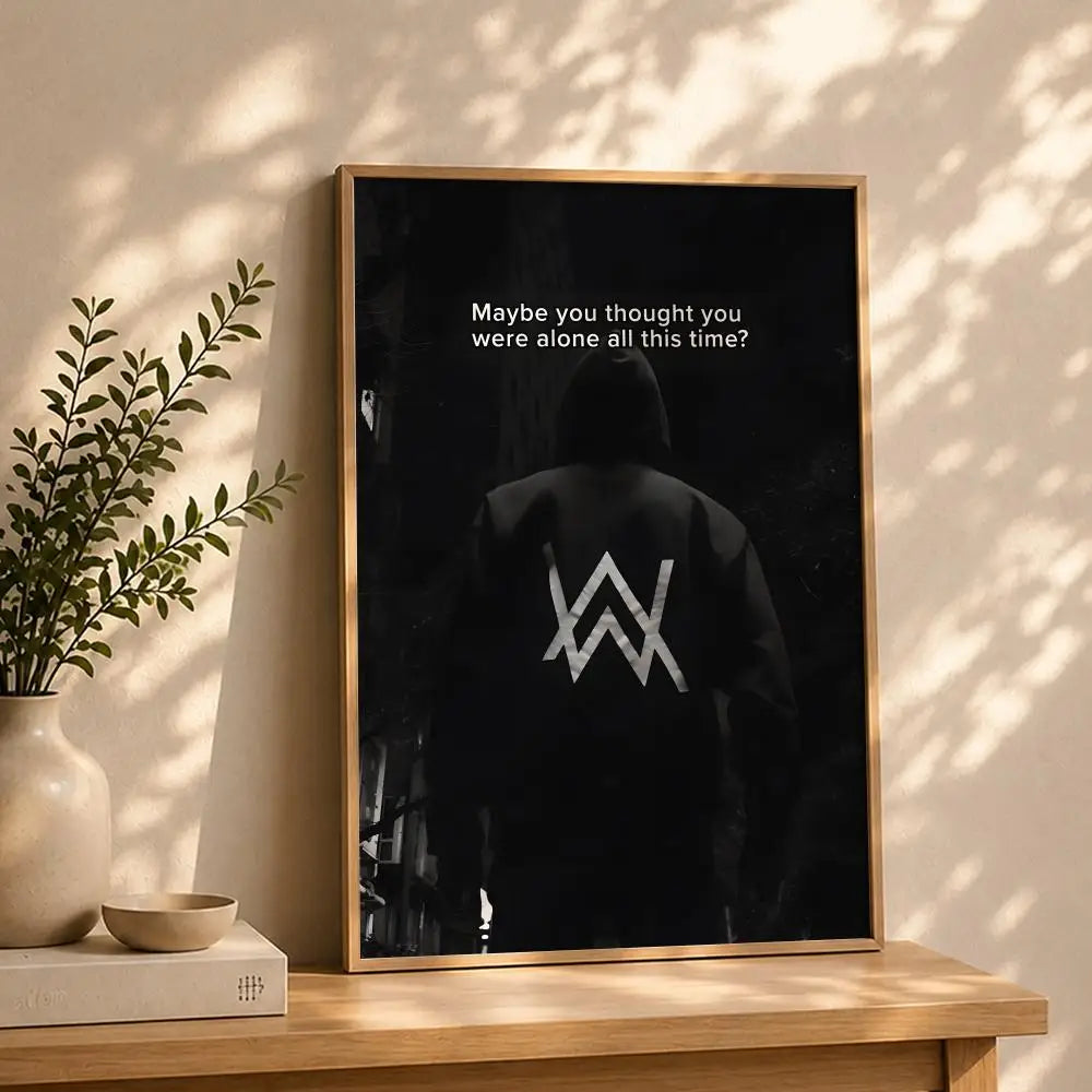 Alan Walker HD Self-Adhesive Waterproof Wall Art Poster Wall Art Poster Peaceful Pleasures Health and Wellness White12 21X30cmNoframe