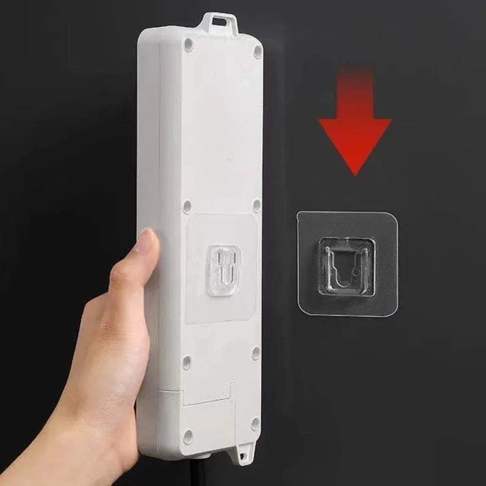 Invisible Adhesive Wall Hooks – Clear Acrylic Organizer Hooks