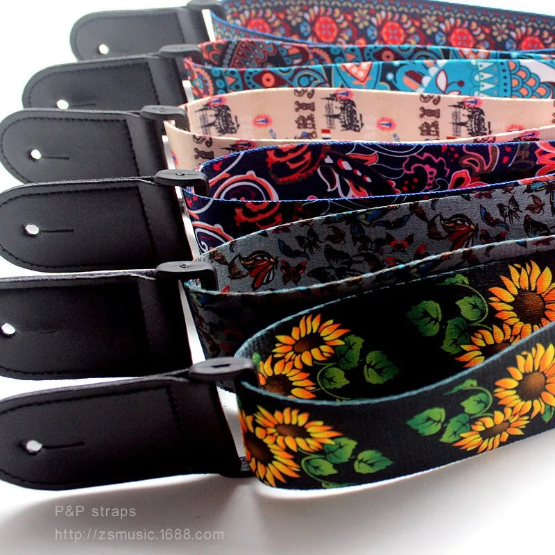 Guitar Strap Heat Transfer Electric Acoustic Universal Shoulder
