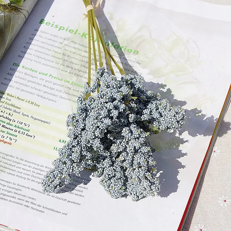 PE Lavender Artificial Flowers – Wedding & Home Décor Bouquet
