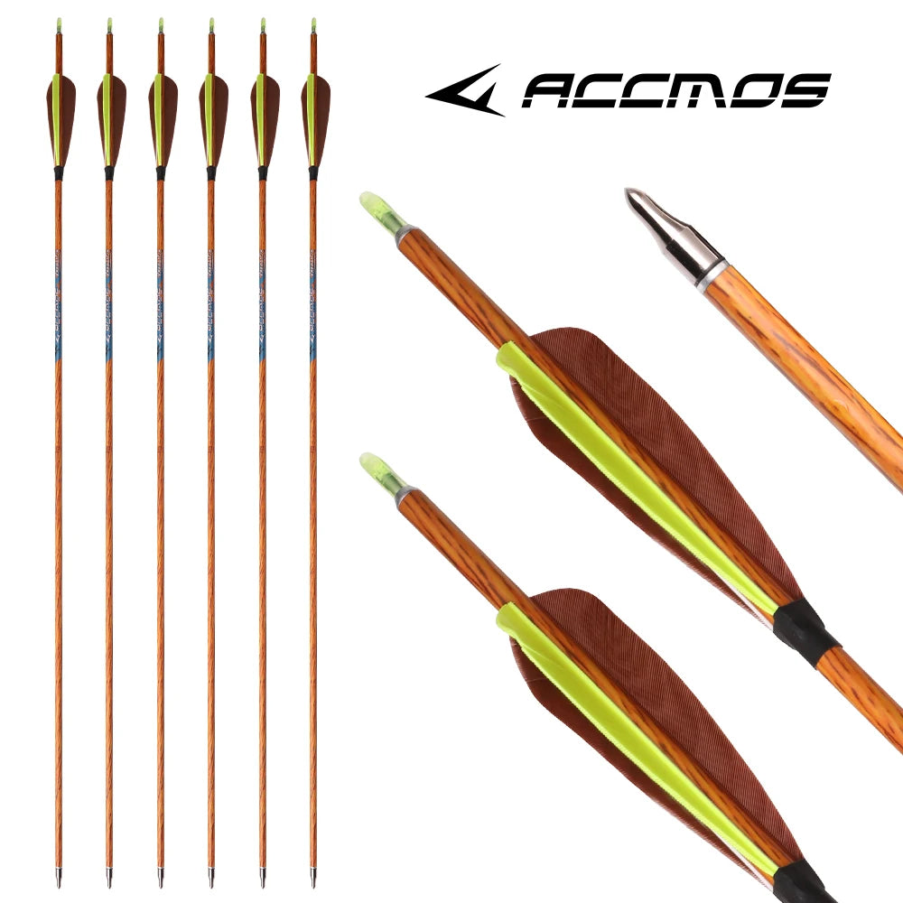 ID6 2 Wood Grain Pure Carbon Arrow Spine 300 350 400 450 500 550 600