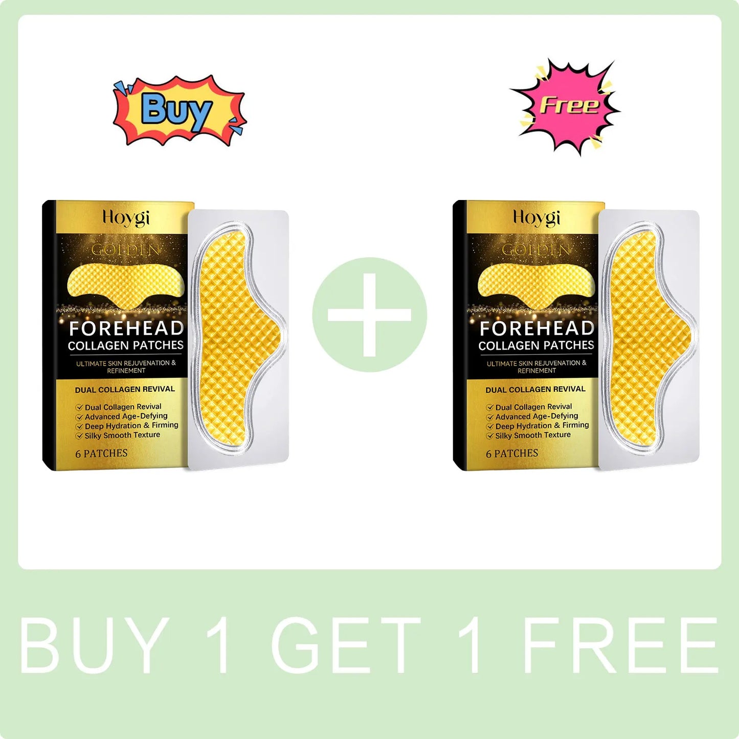 Collagen Forehead Wrinkle Patches Firming Lifting Anti-Wrinkle Fade and Smooth Fine Lines Reduce Dryness Tightening Skin Care Peaceful Pleasures Health and Wellness Buy 1 Get 1 Free
