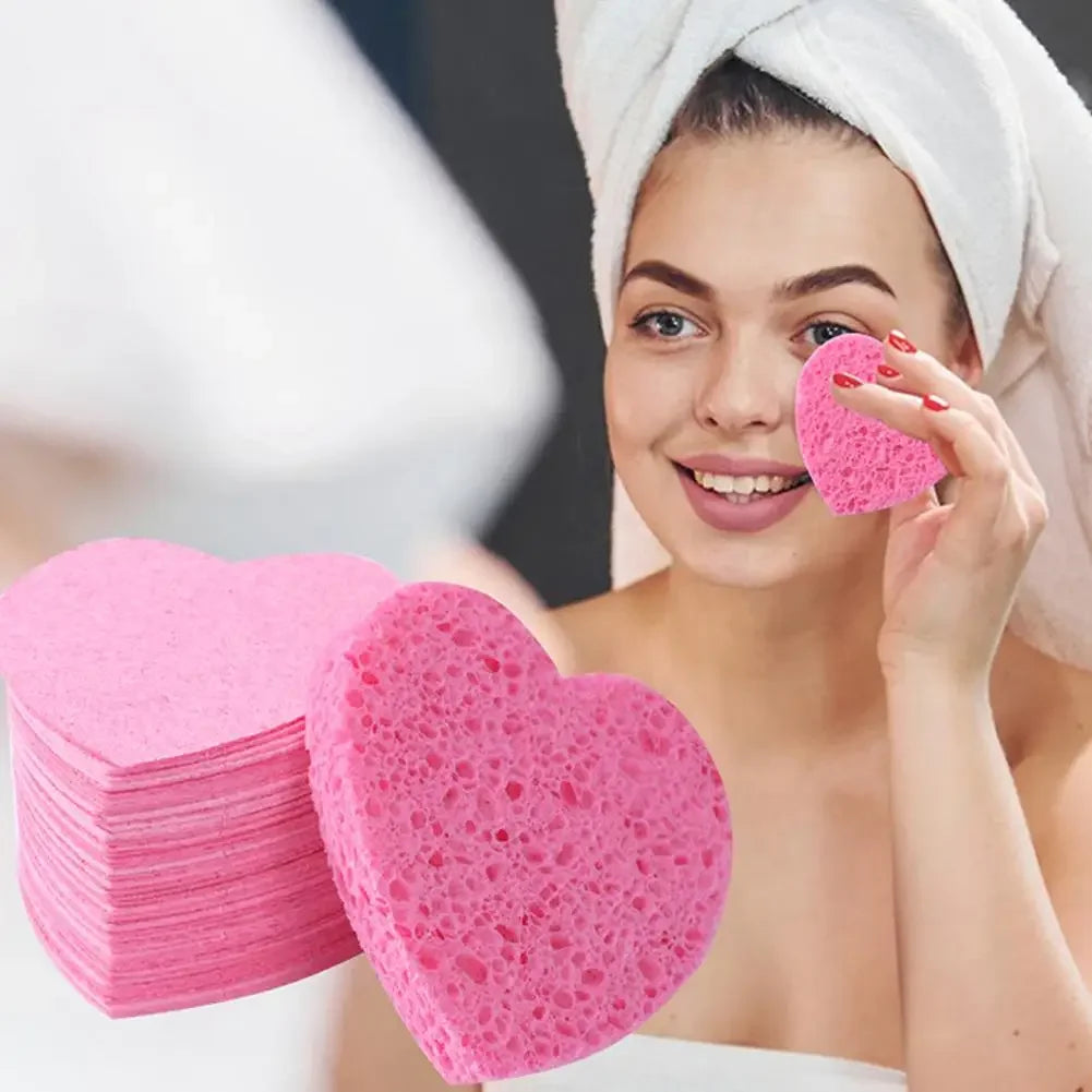 10PCS/Kit Compressed Facial Sponges, Cosmetic Hydrotherapy Sponge Spa Face Pads for Daily Cleansing, Makeup Removal, Exfoliation Peaceful Pleasures Health and Wellness