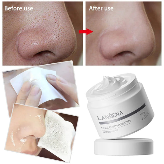 LANBENA Blackhead Nose Strips & Pore Minimizing Serum Set Pore Cleansing Set Oasis Select