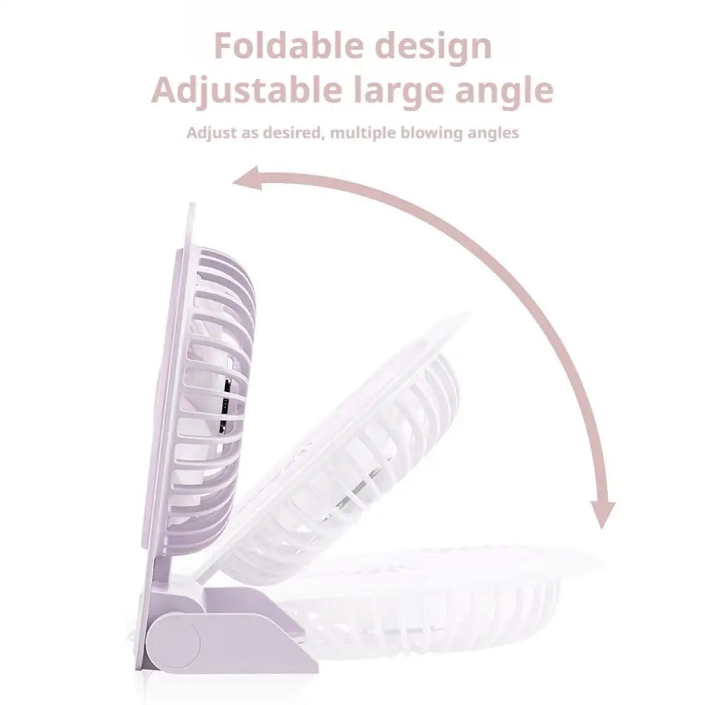 Magnetic Desk Fan USB Rechargeable Portable Electric Fan for Office Student Home Desktop Tabletop Daily Use Quiet Electronics Peaceful Pleasures Health and Wellness