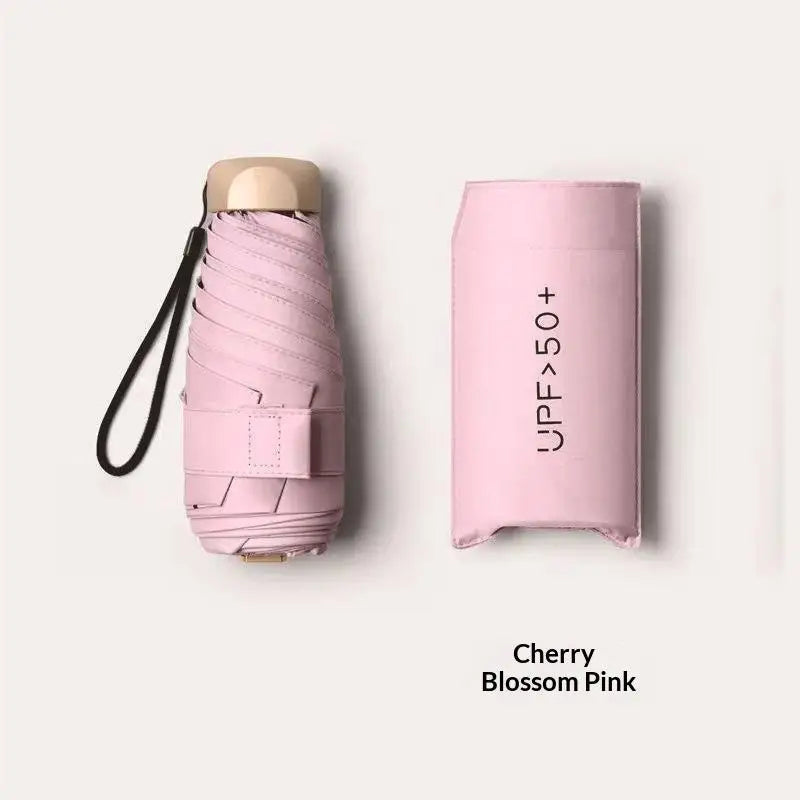 Mini Foldable Travel Umbrella – UPF 50+ UV Protection Pocket Size