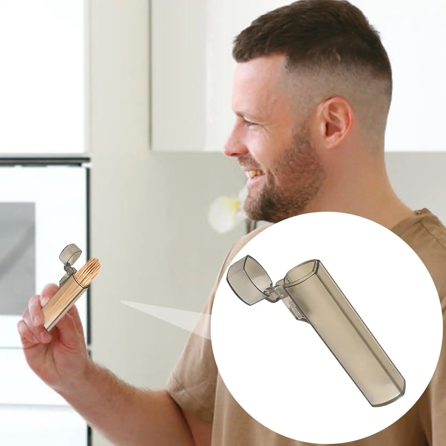 Portable Clear Toothpick Holder Box | Travel & Kitchen