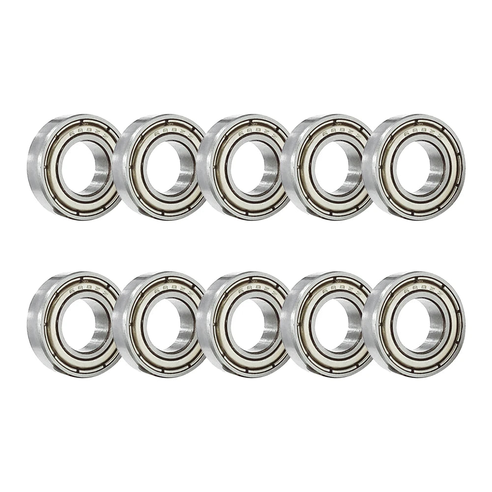 10-Pack ABEC-7 Carbon Steel Ball Bearings 688ZZ – 8x16x5mm | Skateboard, Scooter & 3D Printer Ball Bearings Peaceful Pleasures Health and Wellness