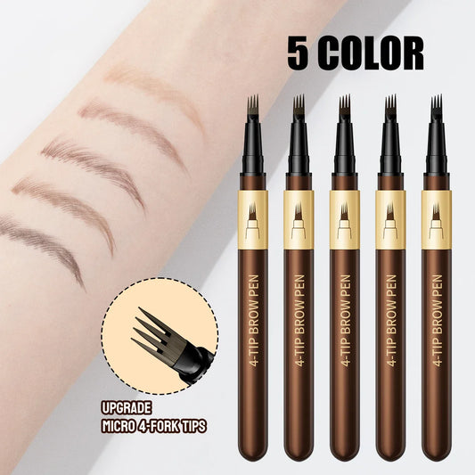 Hello Kiss 4-Tip Eyebrow Pencil – Waterproof & Long-Lasting Eyebrow Pencil Oasis Select