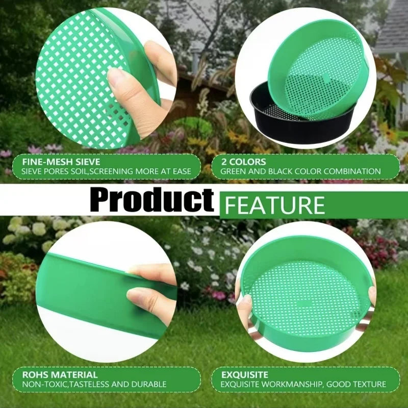 Plastic Soil Sieve Filter Mesh | Garden Soil Sifting Tool