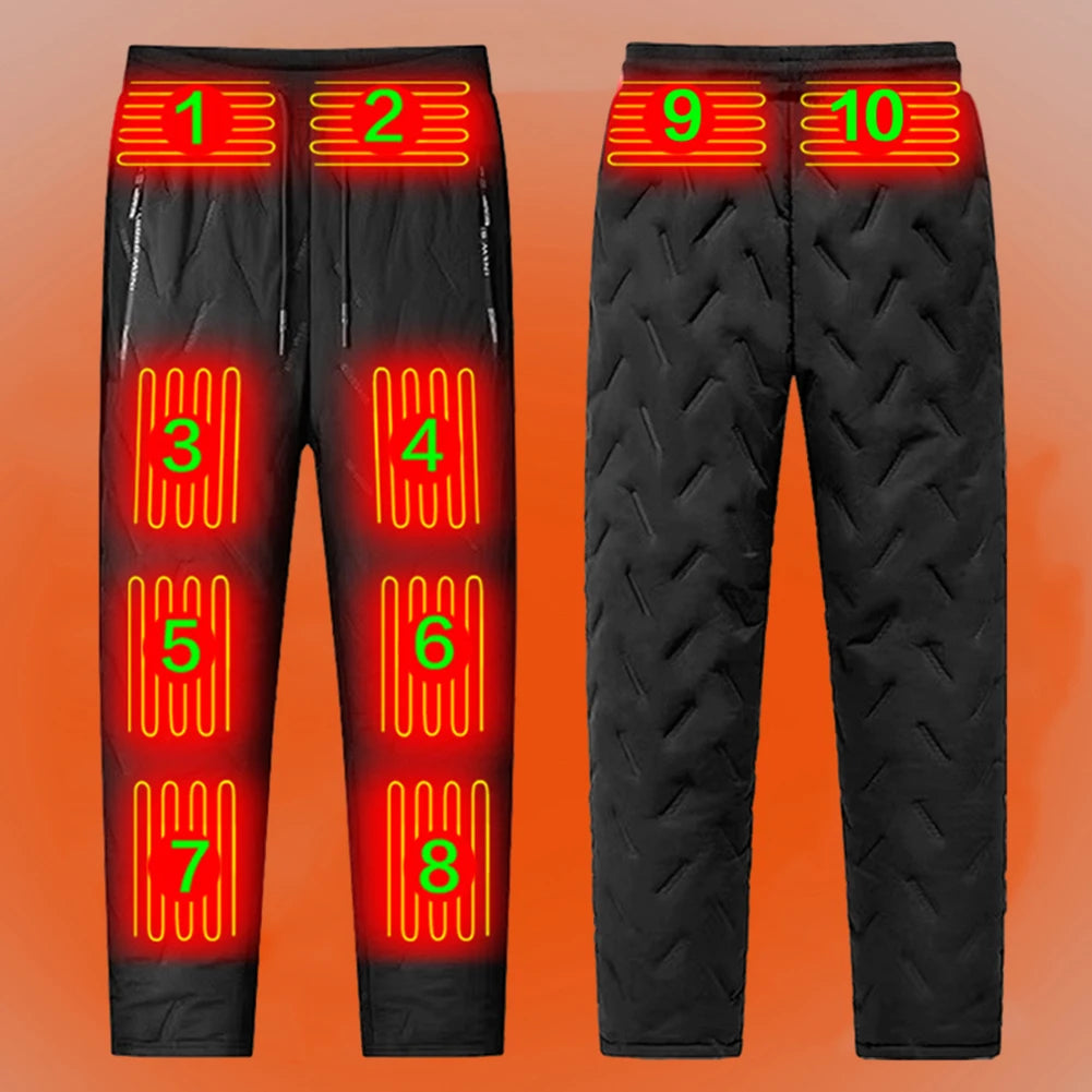 Unisex Electric Heated Pants | 10 Zones, 3 Modes, Waterproof