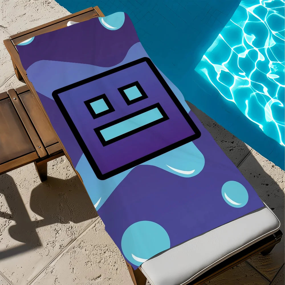 Quick-Dry Geometry Beach Towel | Pool, Gym & Travel