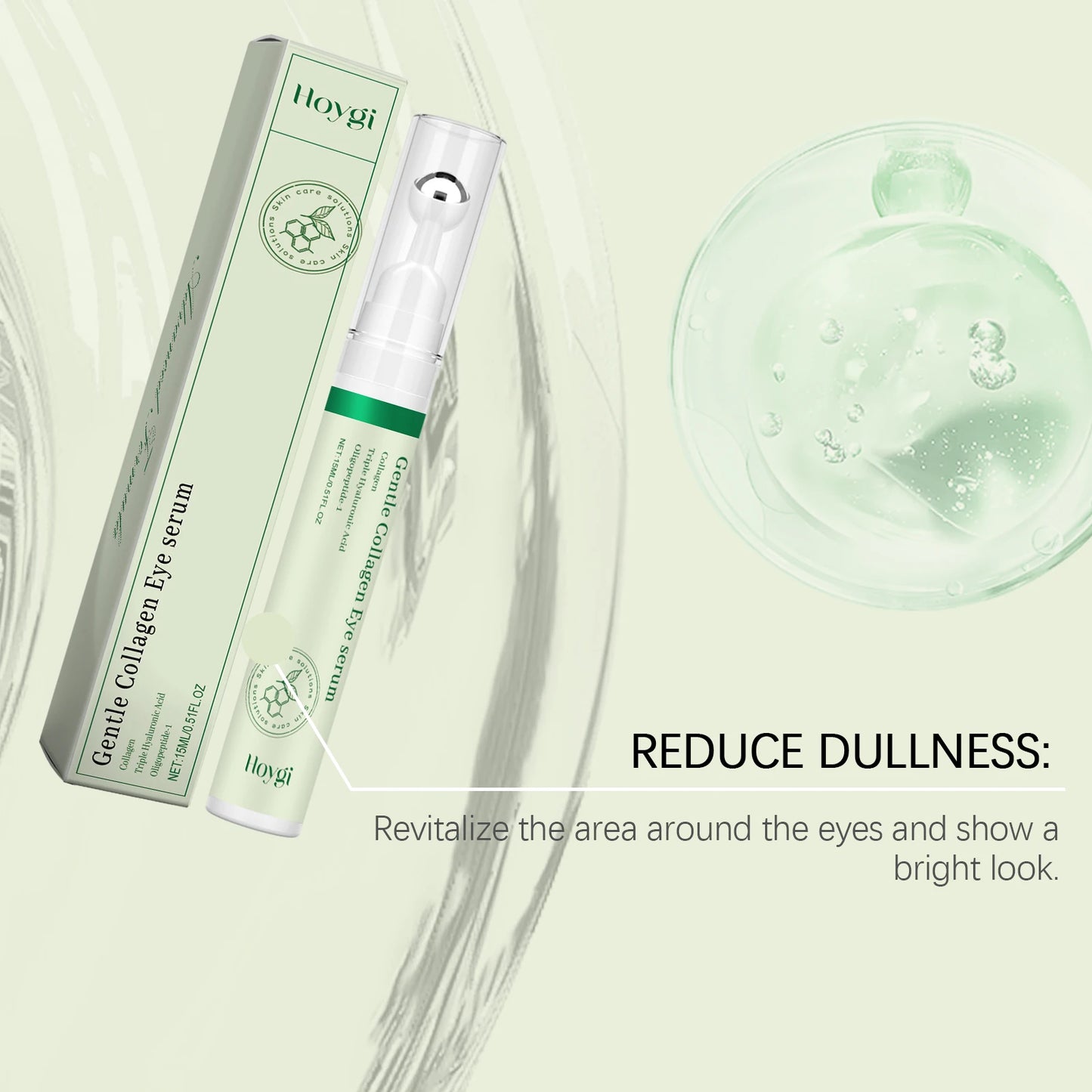 Hoygi Collagen Eye Serum – Dark Circles & Puffiness Roller