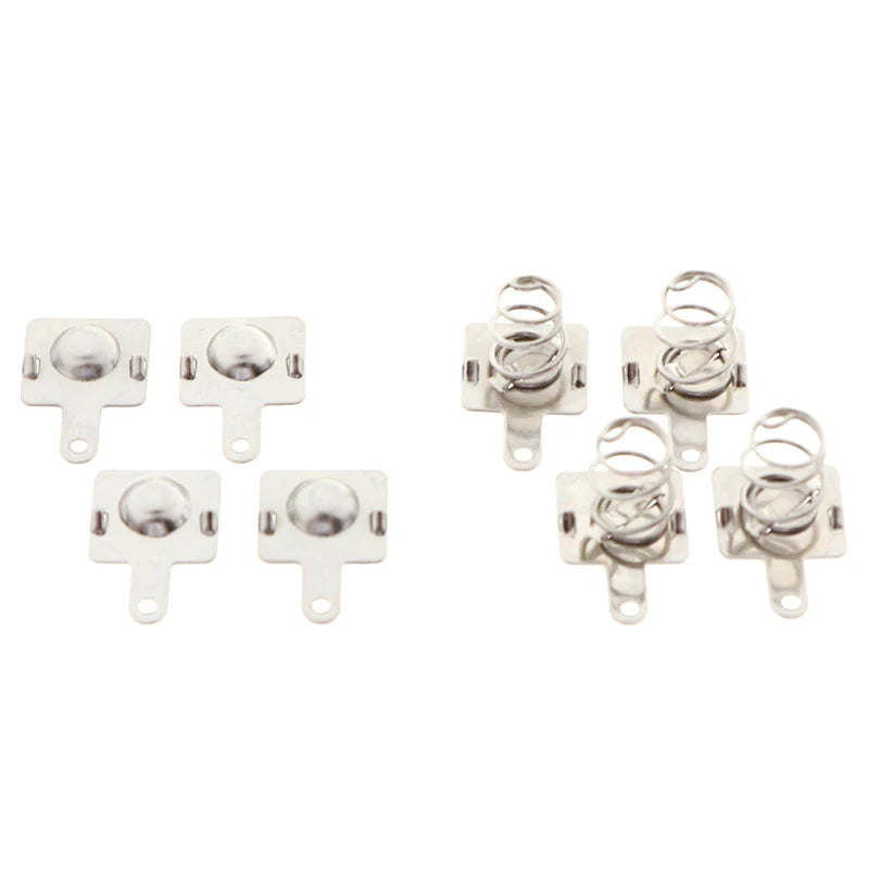10 Pairs Battery Spring Contact Replacement Metal Batteries Spring Contact Plate For AA AAA Batteries Peaceful Pleasures Health and Wellness