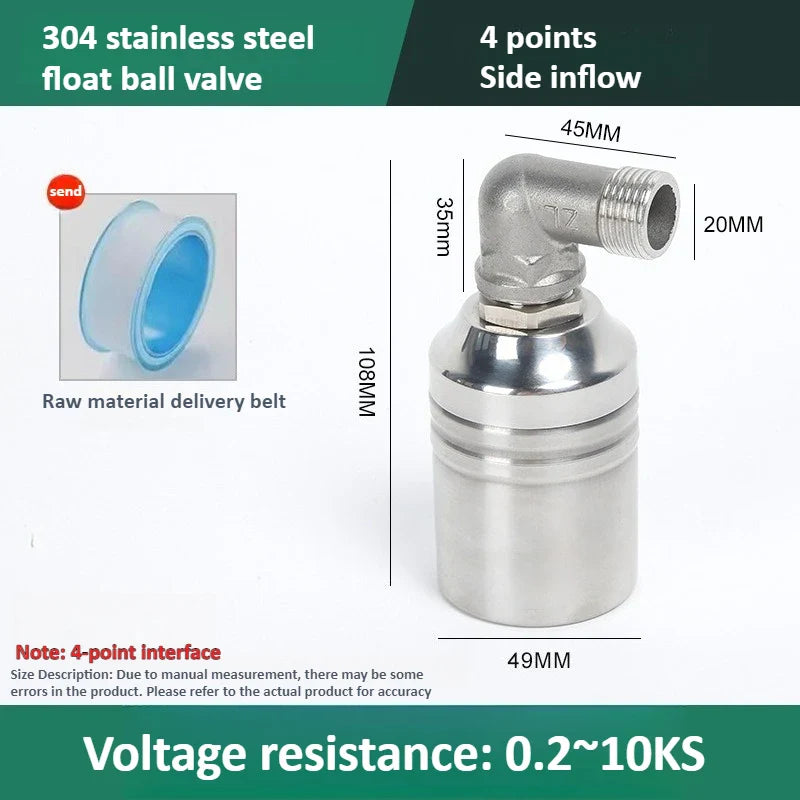 304 Stainless Steel Float Ball Valve – Auto Water Level Control