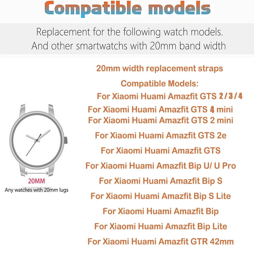20mm Leopard Silicone Watch Band for Amazfit GTS & Huawei GT Peaceful Pleasures Health and Wellness