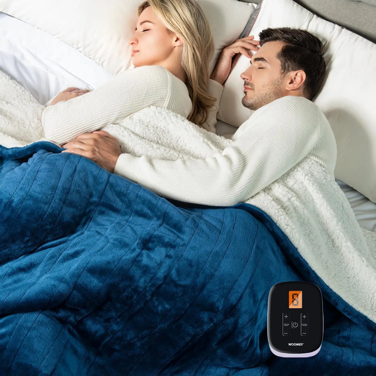 Twin Electric Blanket 62x84" – Flannel & Sherpa, 10 Levels, ETL Certified Peaceful Pleasures Health and Wellness