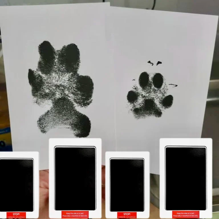 Disposable Non-dirty Claws Pet Footprint Ink Pad Printing Extension Commemorative Frame Cat Dog Souvenir Paw DIY Pet Photo Album Peaceful Pleasures Health and Wellness