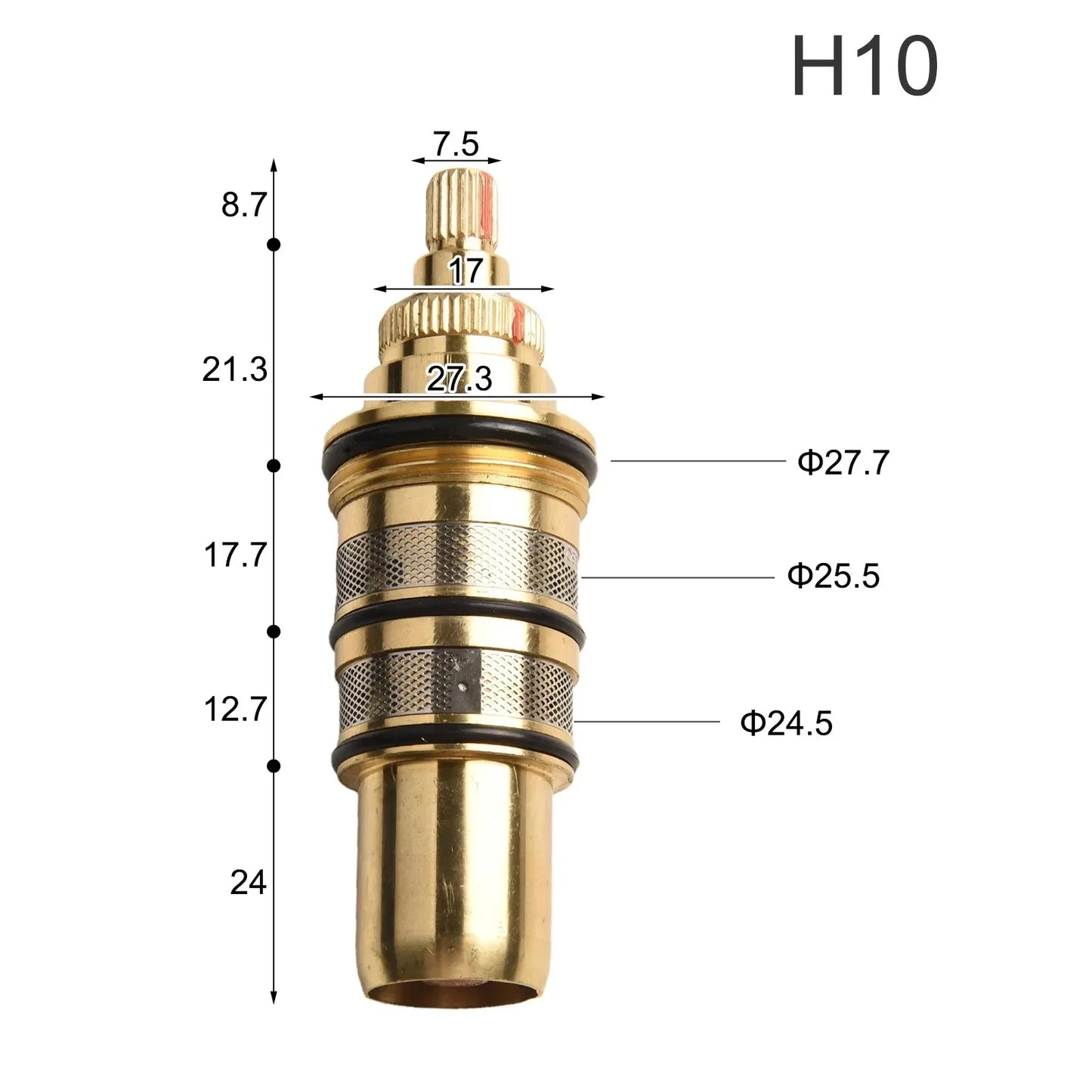 Brass Thermostatic Cartridge – Shower Bar Mixing Valve Replacement