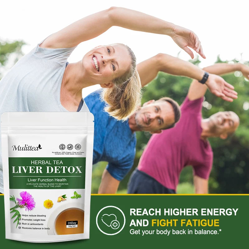 Liver Detox Tea – Dandelion Root, Milk Thistle & Turmeric | 42-Day Supply Peaceful Pleasures Health and Wellness