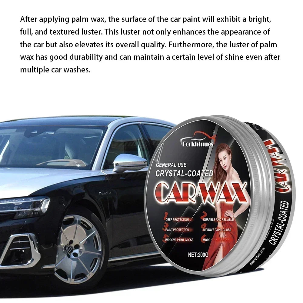 Natural Brazilian Carnauba Wax Paint Beauty Polish and Stain Removal Anti-scratch Car Wax Coating Solid Car Wax Peaceful Pleasures Health and Wellness