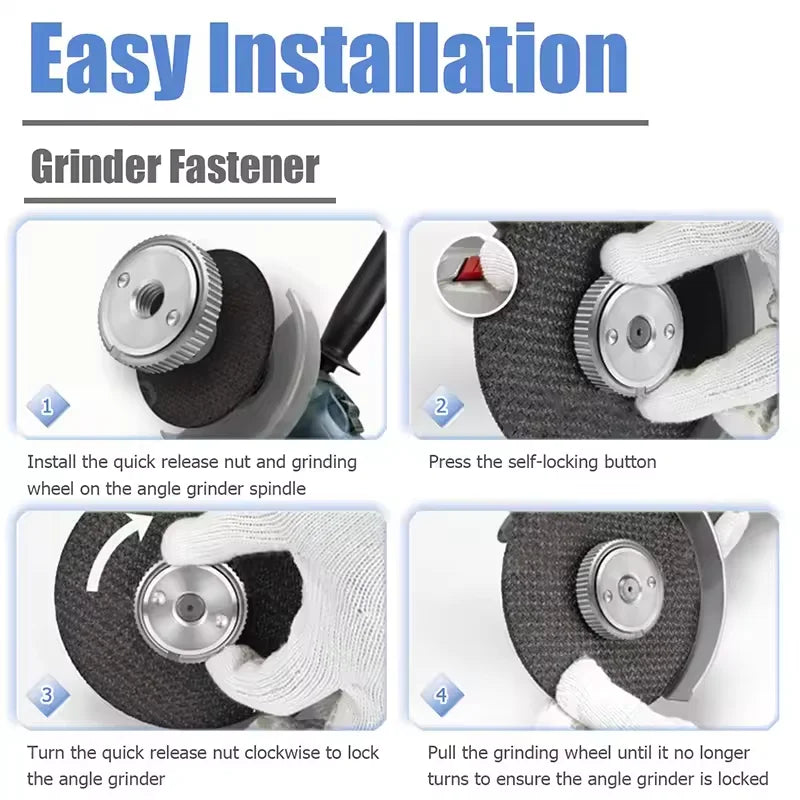 M14 Angle Grinder Hexagonal Nut Screw Pressing Plate Self-locking