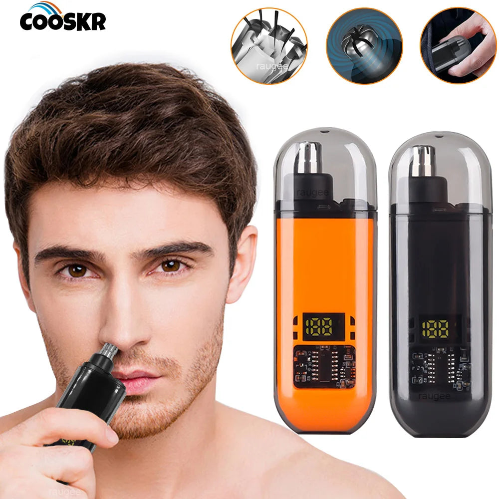 Nose Hair Trimmer for Men Mini Electric Nose Hair Clipper USB Rechargeable Painless Portable Eyebrow Ear and Nose Hair Trimmer Peaceful Pleasures Health and Wellness