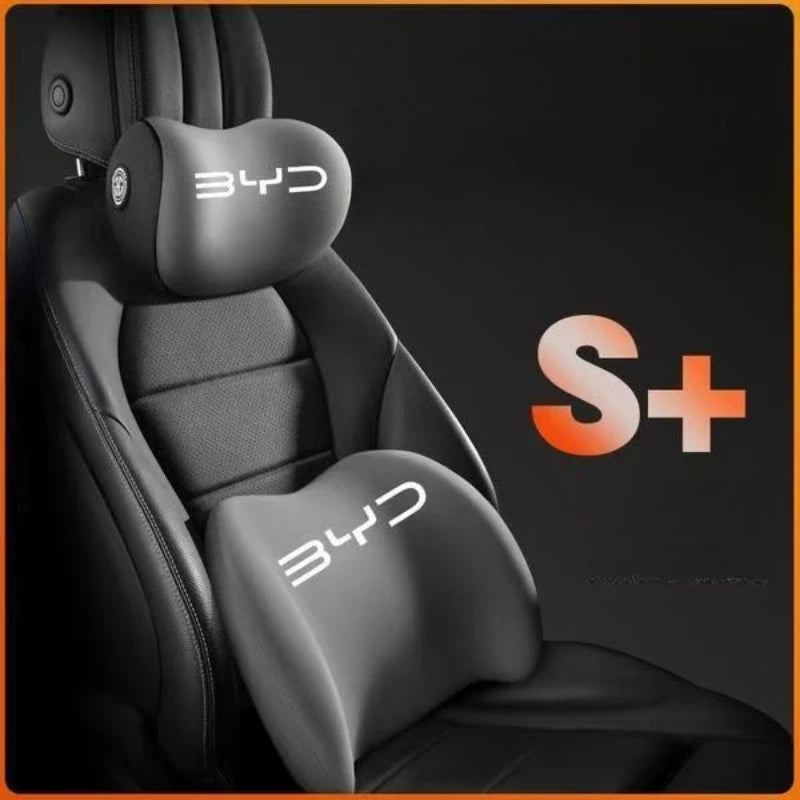 Memory Foam Car Seat Lumbar Support & Headrest Neck Pillow Car Seat Support Pillow Peaceful Pleasures Health and Wellness
