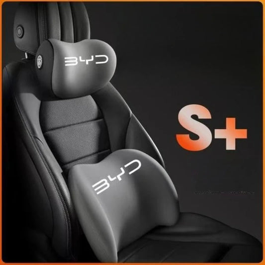 Memory Foam Car Seat Lumbar Support & Headrest Neck Pillow Car Seat Support Pillow Peaceful Pleasures Health and Wellness
