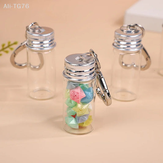 Glass Keychain Storage Bottle 7/10ml | Mini Portable Jar Keychain Storage Bottle Peaceful Pleasures Health and Wellness