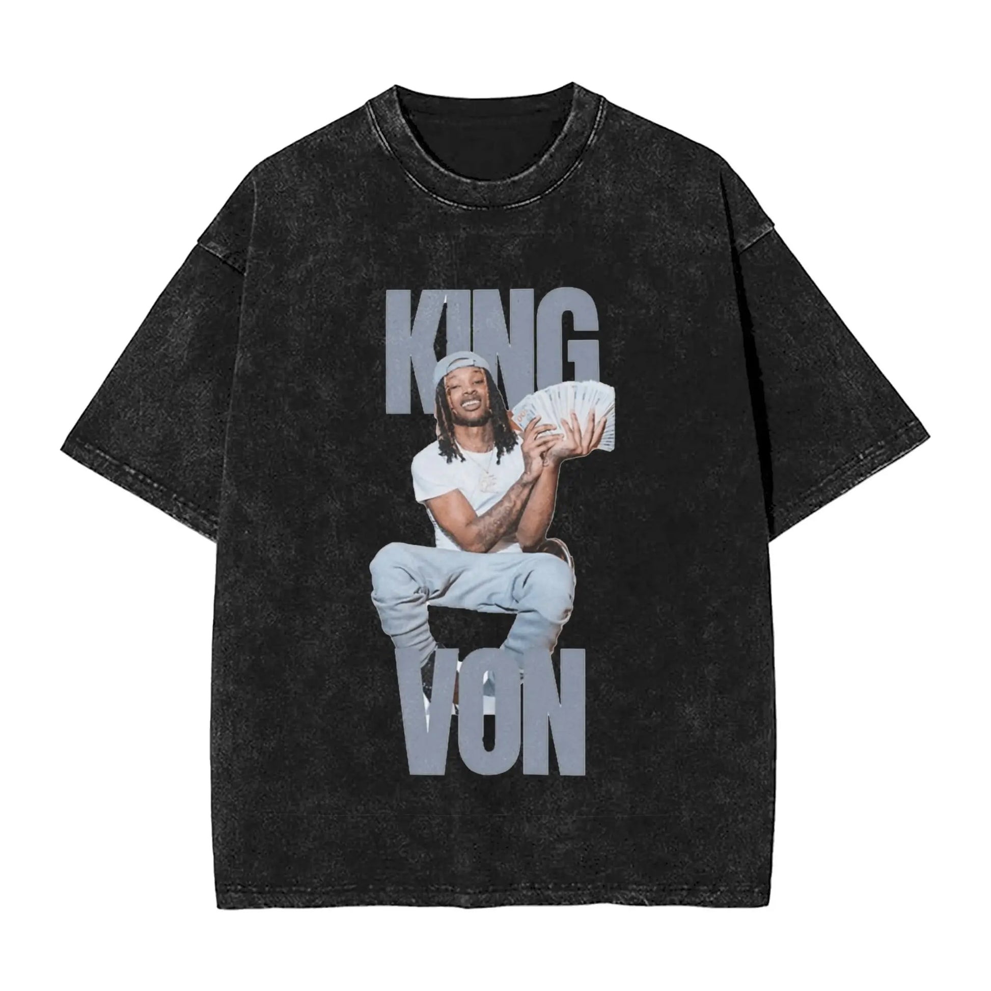 K-Kings Von T Shirt Men's 100% Cotton Funny T-Shirts O Neck CASH Tees Short Sleeve Clothing Unique Peaceful Pleasures Health and Wellness black XXL