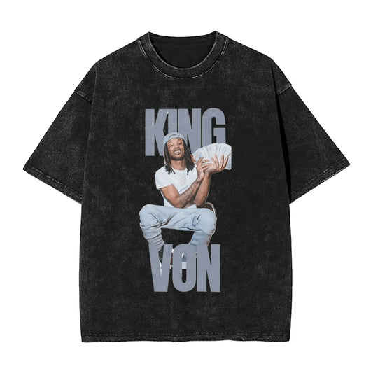 K-Kings Von T Shirt Men's 100% Cotton Funny T-Shirts O Neck CASH Tees Short Sleeve Clothing Unique Peaceful Pleasures Health and Wellness black XXL
