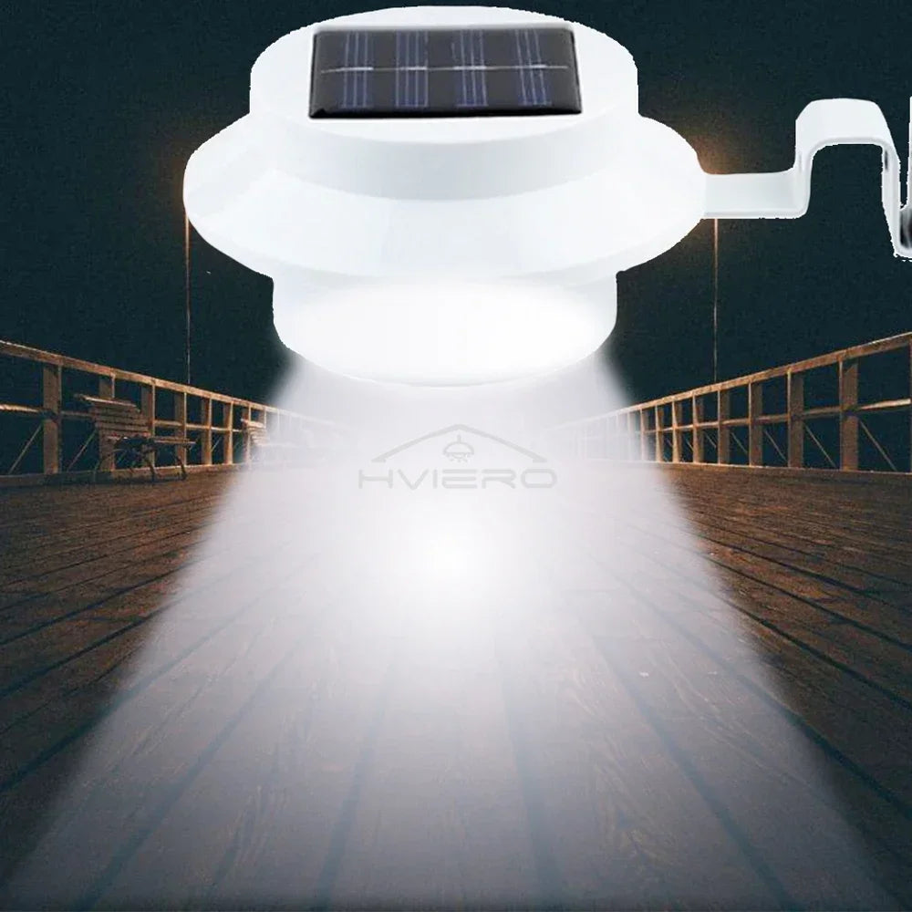 HVIERO Solar LED Garden Wall Light | IP65 Waterproof Outdoor Lamp