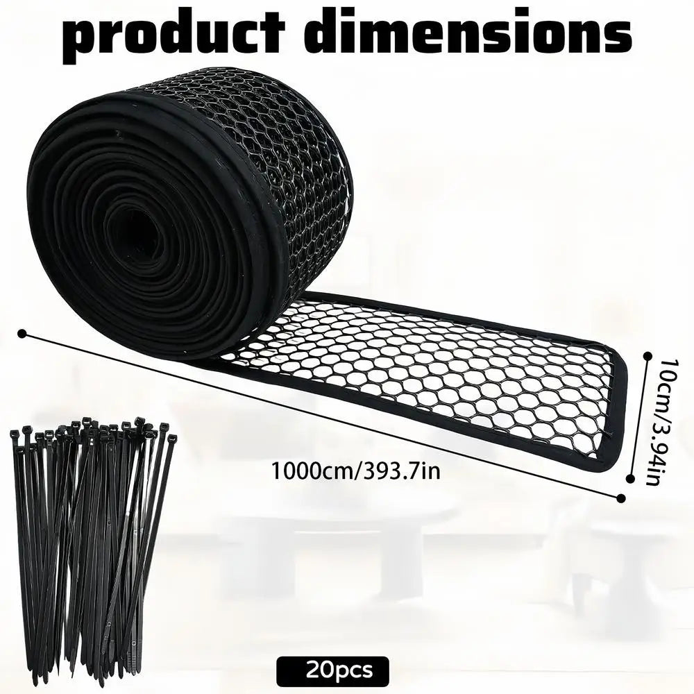 Under Couch Blocker for Kids & Pets – Cuttable Nylon Barrier Furniture Barrier Blocker Peaceful Pleasures Health and Wellness Black