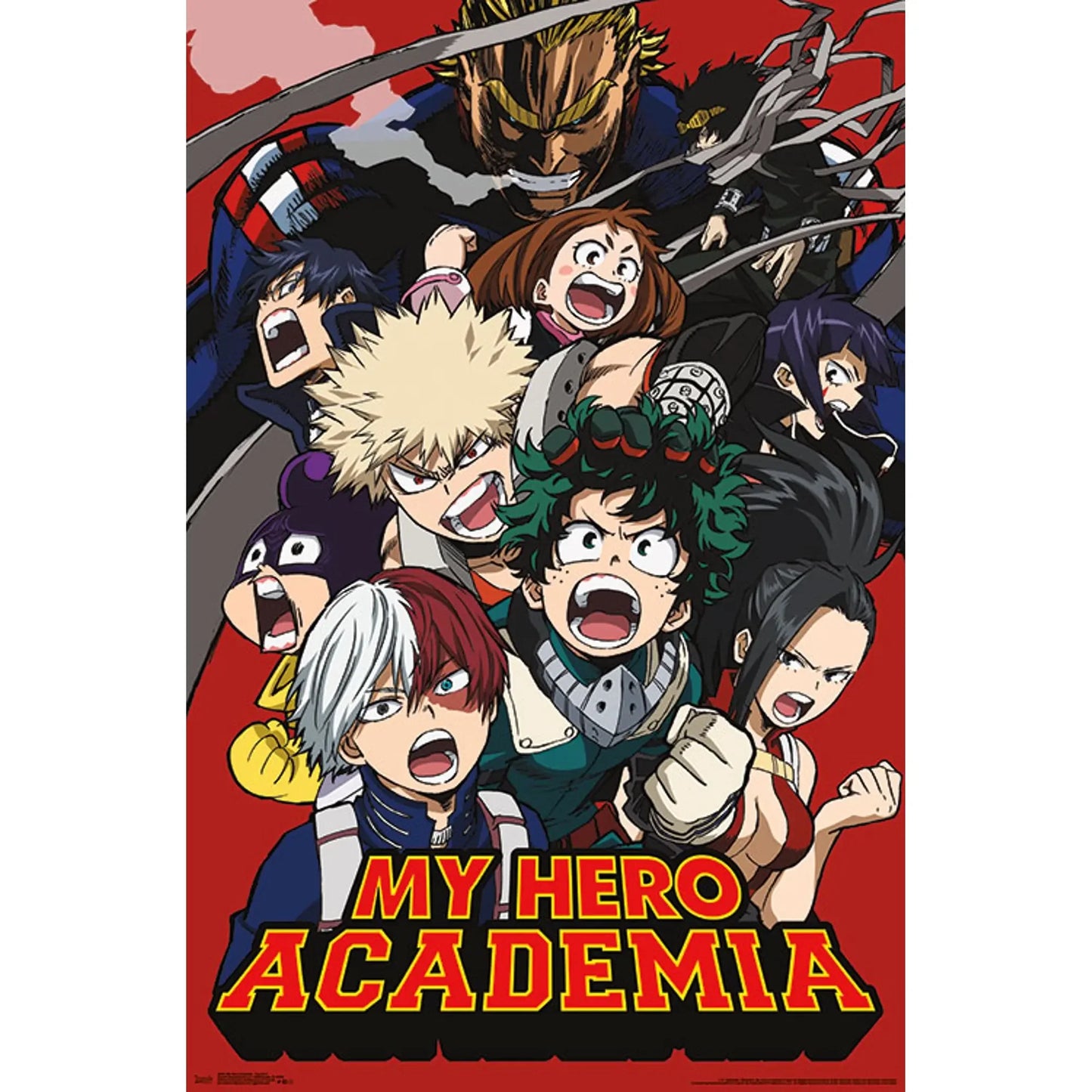 Japanese Anime My-Hero-Academia Poster Cartoon Manga Canvas Painting Wall Art Pictures Home Kids Room Decor Gift Peaceful Pleasures Health and Wellness 30X40CM A2