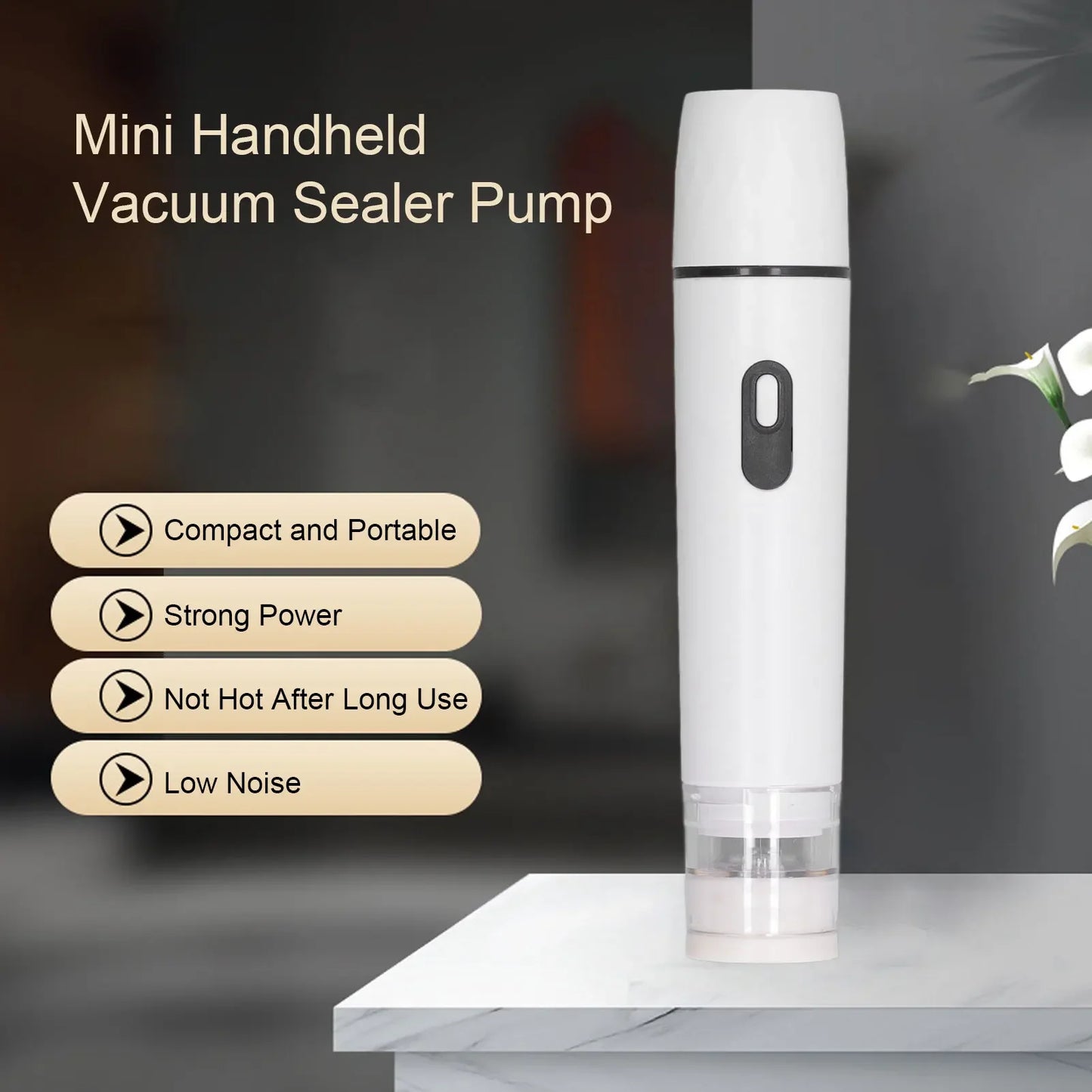 Air Pump Electric Handheld Vacuum Sealer Cordless Sealing Machine