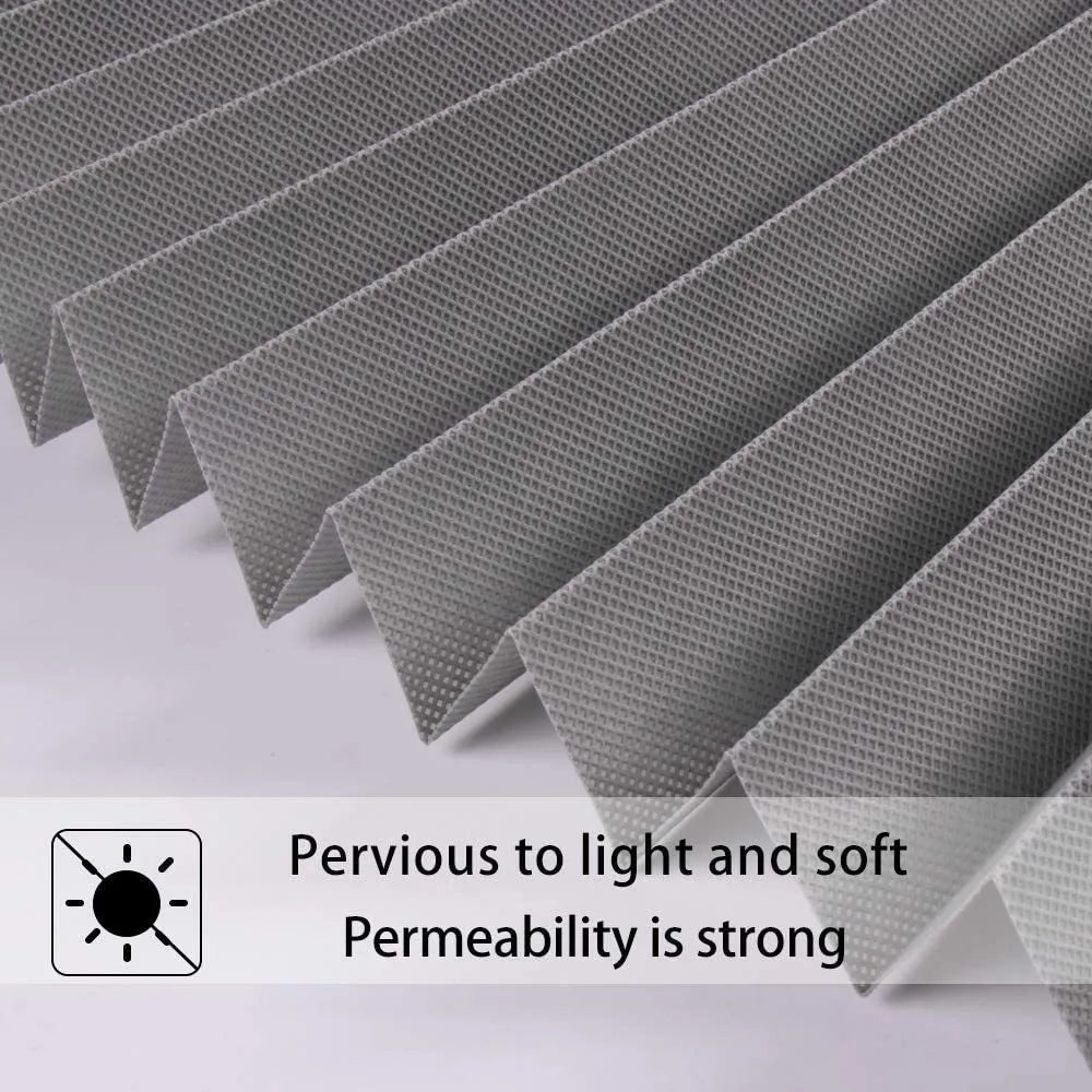 Self-Adhesive Pleated Blackout Roller Blinds | No-Drill Shade