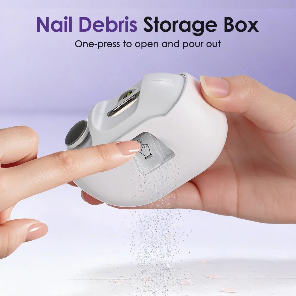 AFDEAL 4-in-1 Electric Nail Trimmer, Drill & UV Lamp | Type-C