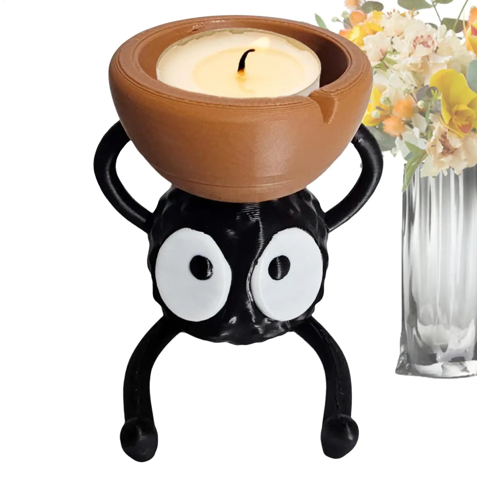 3D Printed Briquette Tea Light Candle Holder | Cute Decor Tea Light Candle Holder Peaceful Pleasures Health and Wellness