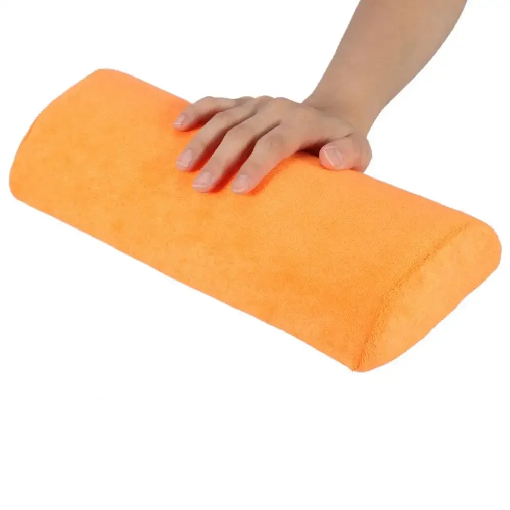 10 Colors Soft Hand Palm Rest Manicure Table Washable Hand Cushion Pillow Holder Arm Rests Nail Art Stand for Manicure Pillow Peaceful Pleasures Health and Wellness Orange