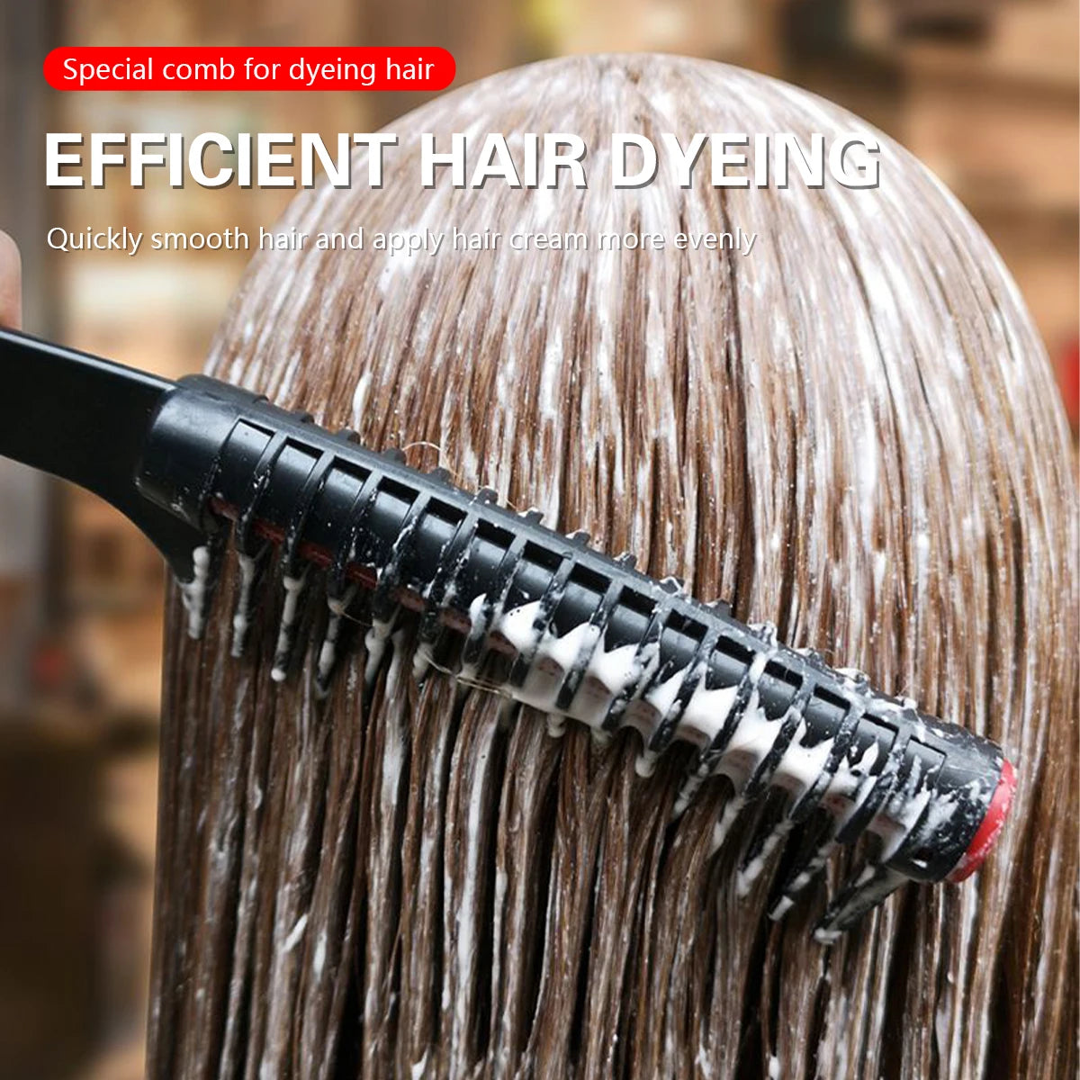 Salon Hairdressing Dye Anti Splicing Roller Comb Professional Hair Dyeing Comb Detachable Hair Dying Tools Brush Barber Supplies Peaceful Pleasures Health and Wellness