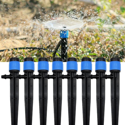 30pcs Adjustable 360° Sprinkler Nozzles for Garden and Greenhouse Watering - 4/7mm Hose Connectors and Accessories Peaceful Pleasures Health and Wellness