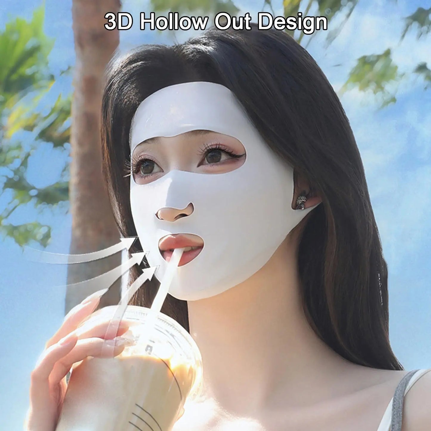 Full-Face UV Protection Mask | Breathable Ice Silk Sun Shield