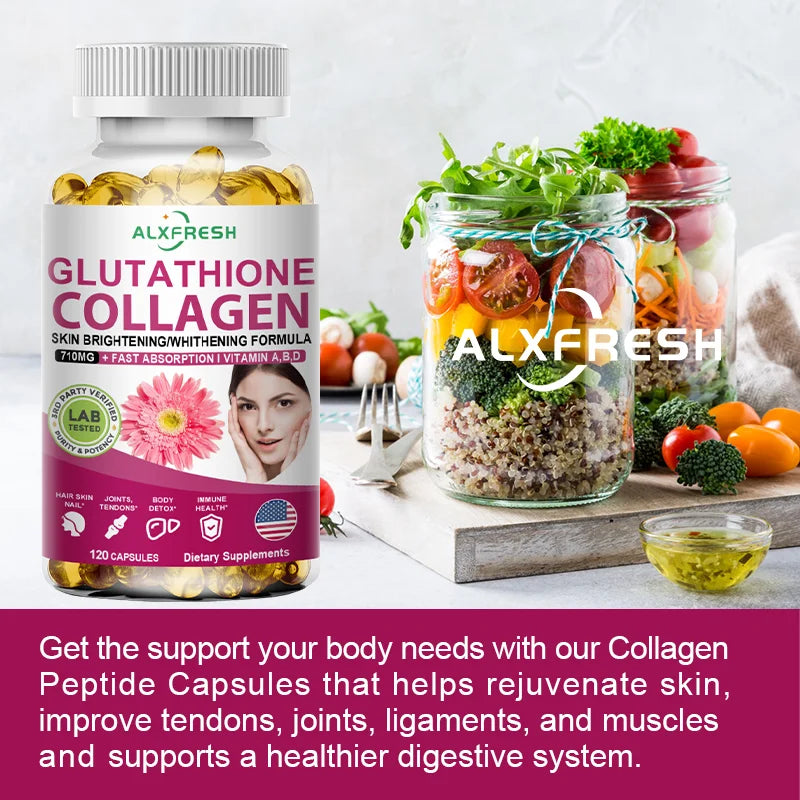 Alxfresh Collagen Peptide Glutathione Biotin Hyaluronic Capsules